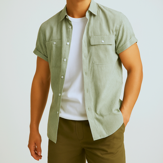 Emery Striped Short Sleeve