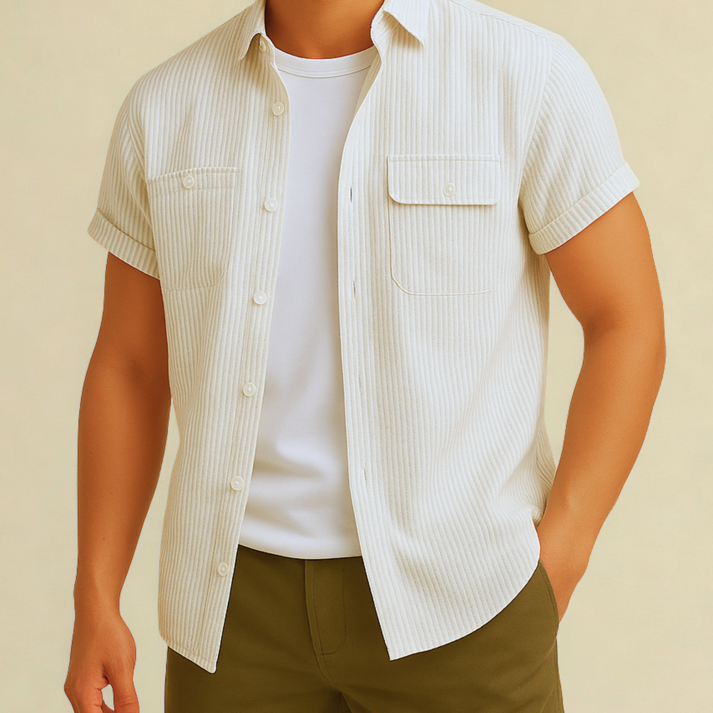 Emery Striped Short Sleeve