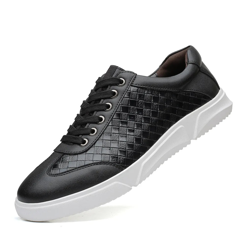 Santo Woven Leather Sneakers