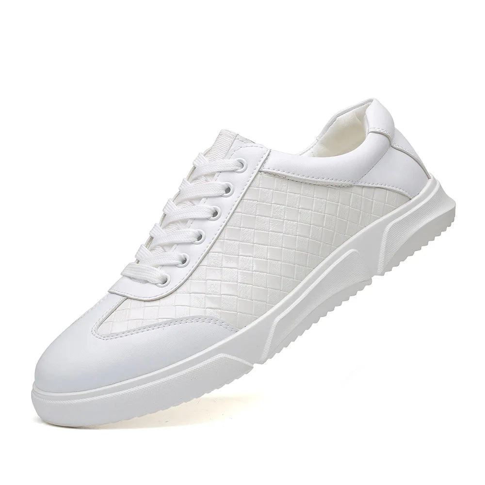 Santo Woven Leather Sneakers