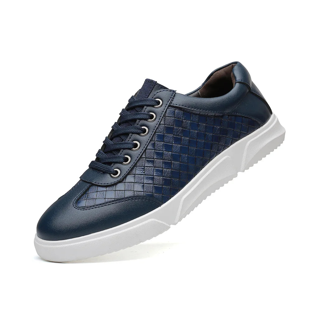 Santo Woven Leather Sneakers
