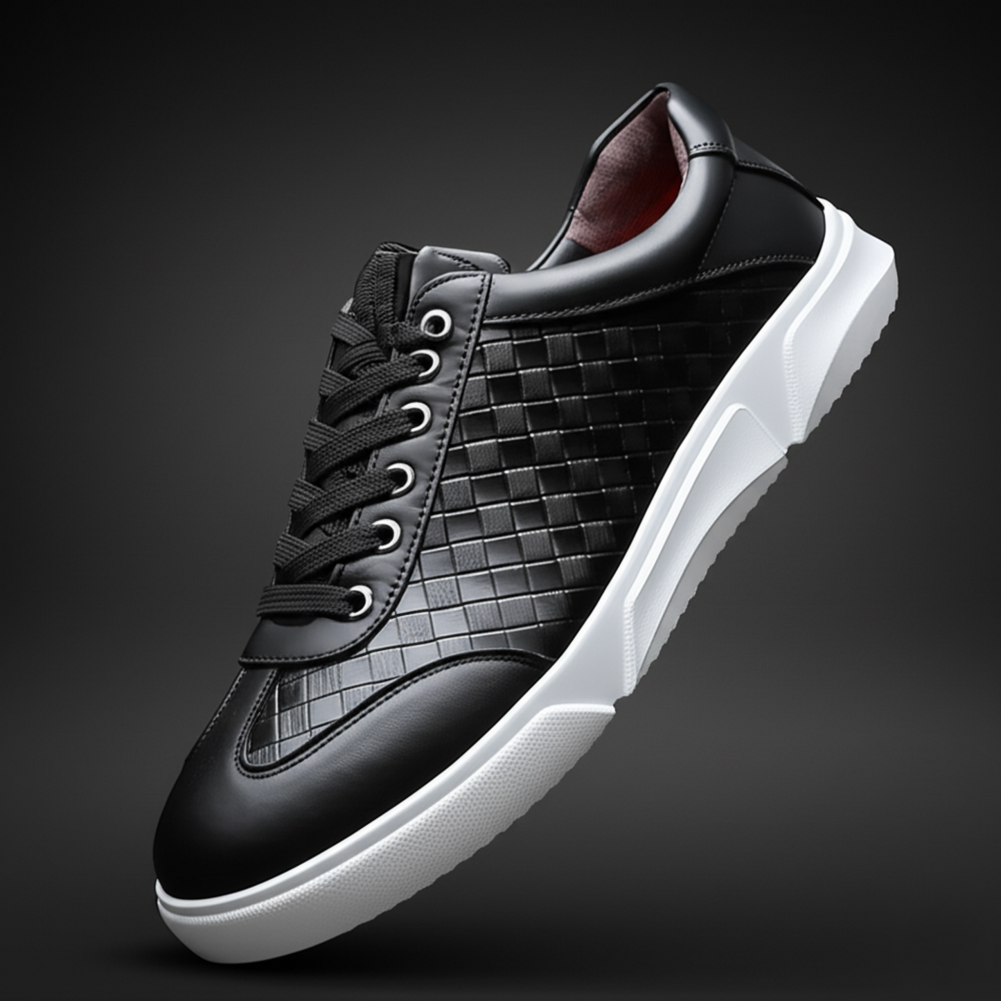 Santo Woven Leather Sneakers