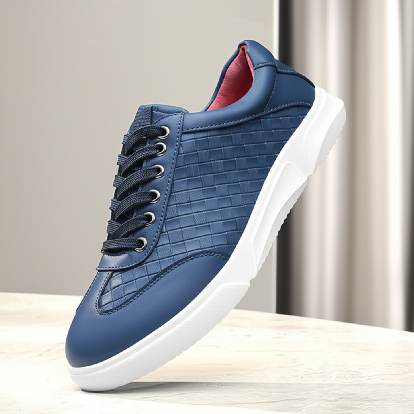 Santo Woven Leather Sneakers