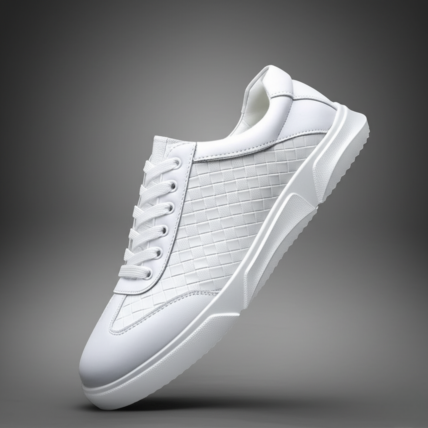 Santo Woven Leather Sneakers