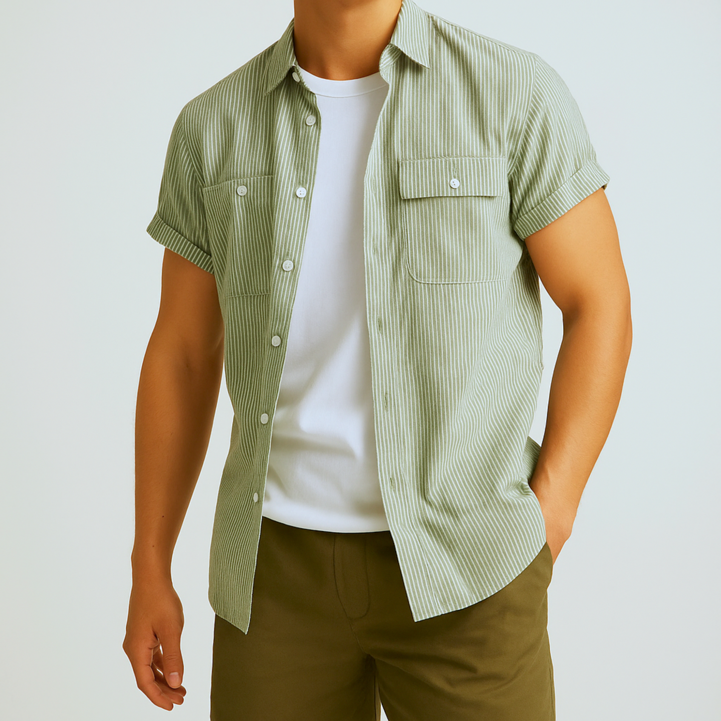 Emery Striped Short Sleeve