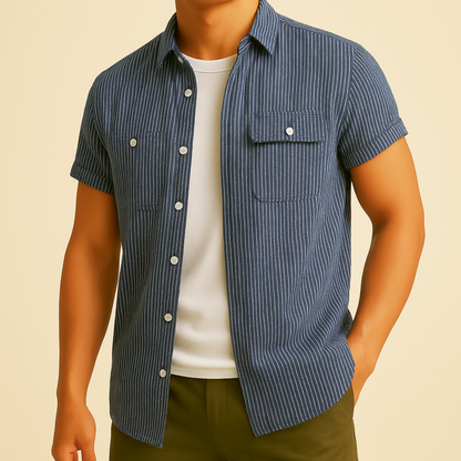 Emery Striped Short Sleeve