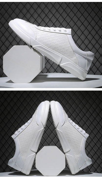 Santo Woven Leather Sneakers