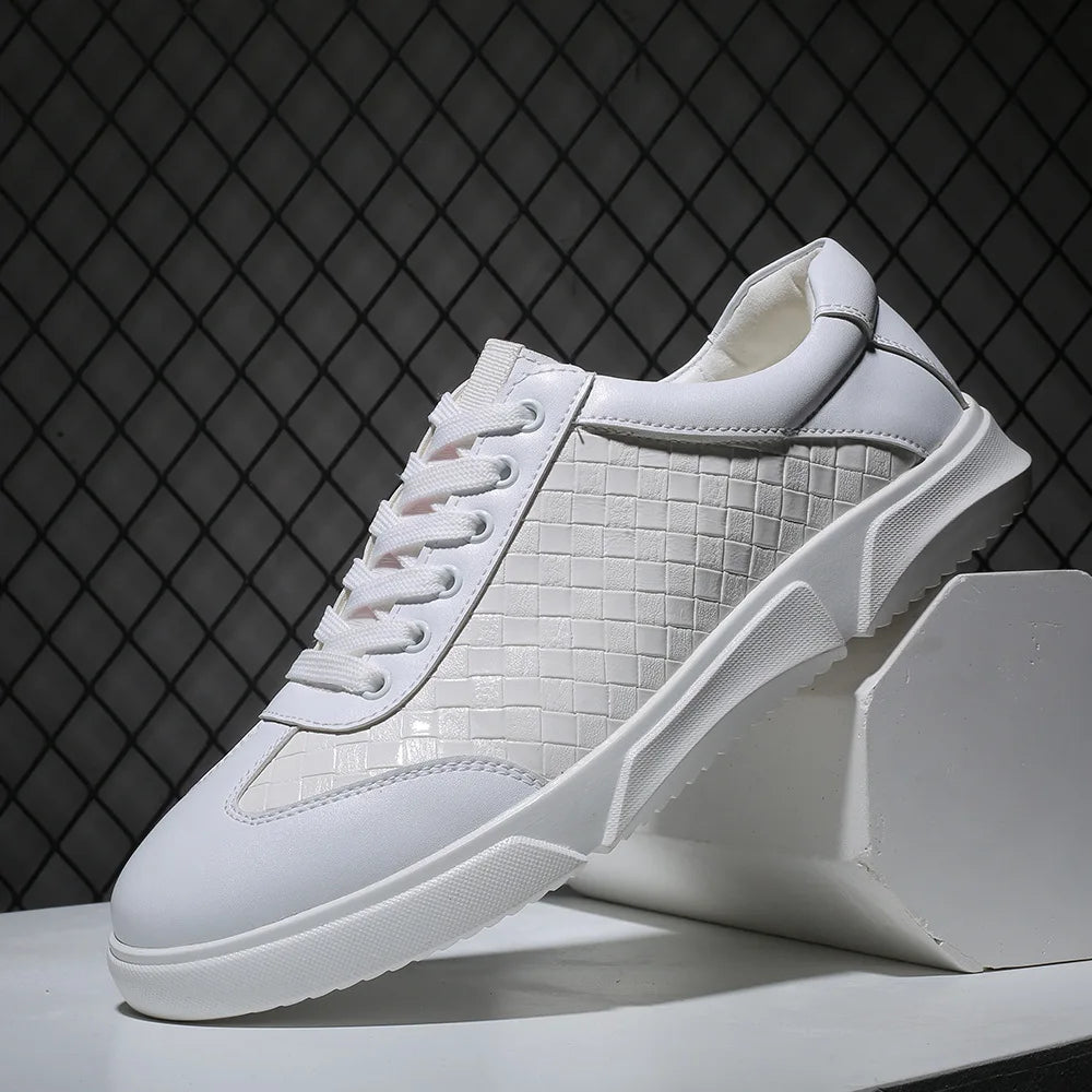 Santo Woven Leather Sneakers